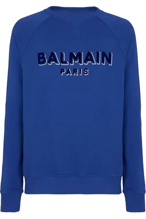 Balmain Sweatshirt mit beflocktem Logo