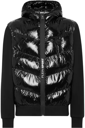 Philipp Plein Gefütterte Jacke mit Logo-Applikation