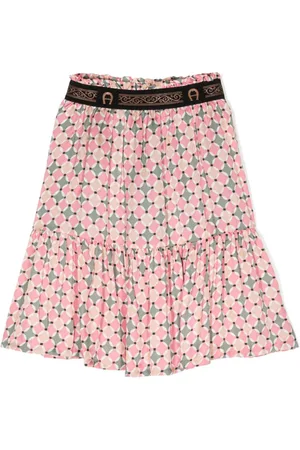 Aigner Gestufter Rock mit geometrischem Print