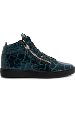 Giuseppe Zanotti Frankie High-Top-Sneakers mit Kroko-Effekt