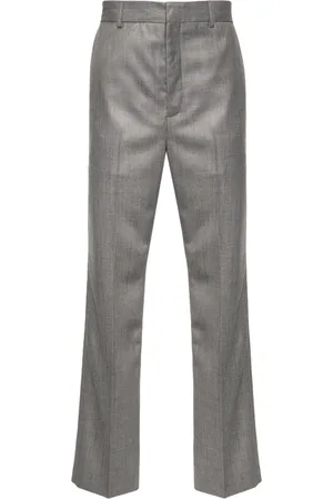 Acne Studios Melierte Straight-Leg-Hose mit Bügelfalten