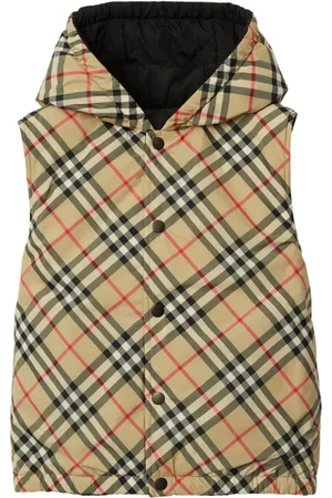 Burberry Wendbare Kapuzenweste mit Vintage-Check