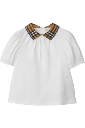 Burberry Poloshirt mit kariertem Kragen
