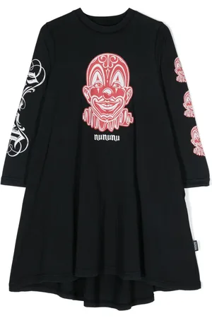 Nununu Kleid mit Clown-Print