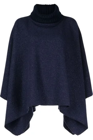 Cinzia Rocca Cape mit Rollkragen