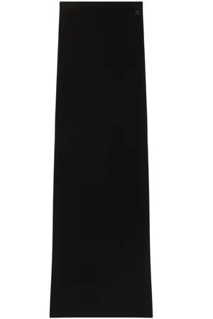 Courrèges Gerippter Maxirock