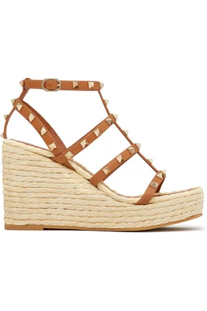 VALENTINO GARAVANI Rockstud Wedge-Espadrilles 95mm