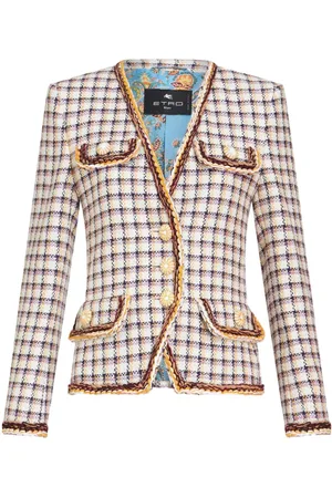 Etro Jacke aus Karo-Jacquard