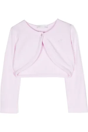 MONNALISA Cropped-Cardigan mit rundem Ausschnitt