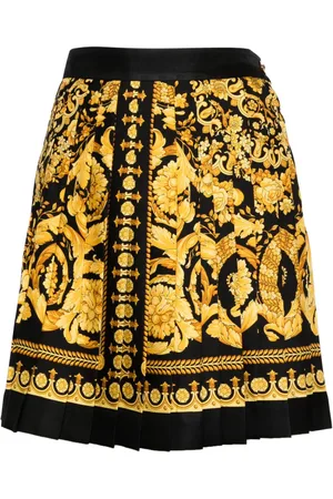 VERSACE Seidenrock mit Barocco-Print