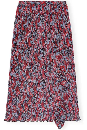 Ganni Midirock mit Blumen-Print