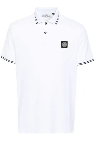 Stone Island Poloshirt aus Pikee