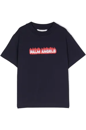 Palm Angels T-Shirt mit beflocktem Logo