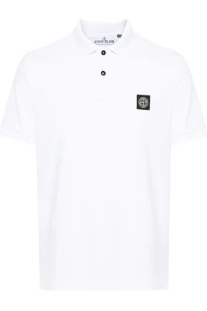 Stone Island Poloshirt aus Pikee