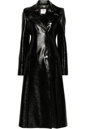 Courrèges Heritage Vinyl Trenchcoat aus Faux-Leder