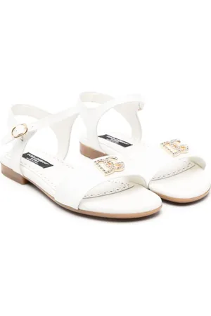 Dolce & Gabbana Sandalen mit kristallverziertem Logo