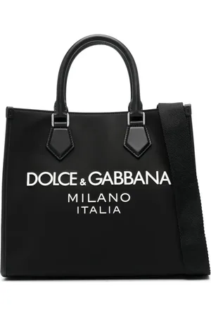 Dolce & Gabbana Canvas-Handtasche mit Logo-Prägung