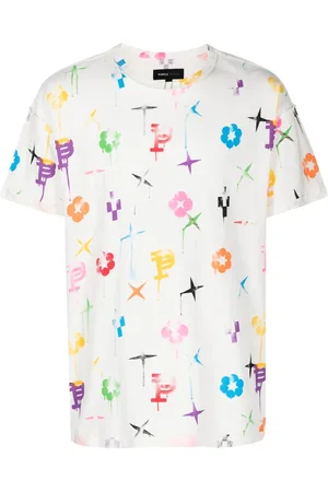 Purple Brand T-Shirt mit Monogramm-Print