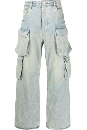 Purple Brand Halbhohe P018 Cargo-Jeans