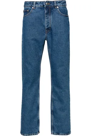 Palm Angels Straight-Leg-Jeans mit Monogramm