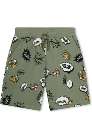 Kenzo Kordelzug-Shorts mit Tiger-Print