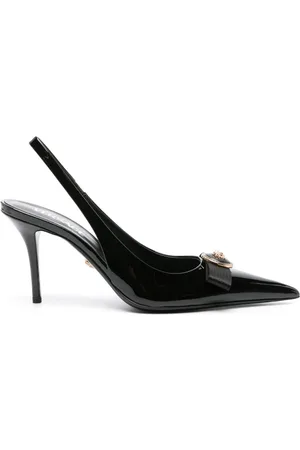 VERSACE Gianni Ribbon Slingback-Pumps 85mm