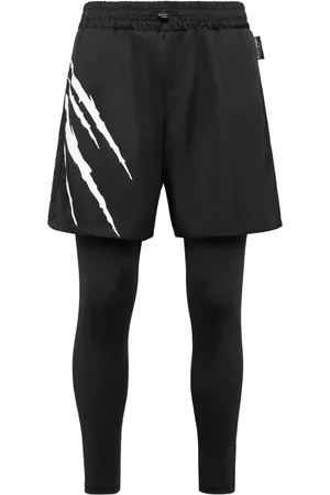 Philipp Plein Jogginghose im Layering-Look mit Print