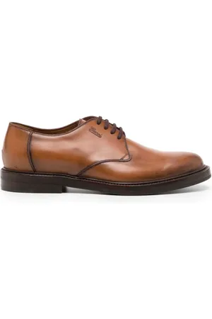 Gucci Derby-Schuhe mit Logo-Prägung