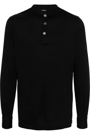 Kiton Langärmeliges Poloshirt aus Jersey