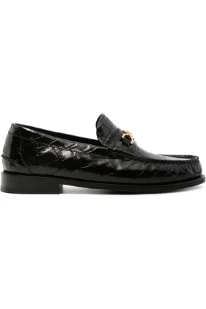 VERSACE Medusa Loafer mit Kroko-Prägung