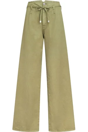 Etro Wide-Leg-Jeans mit Pegaso-Stickerei