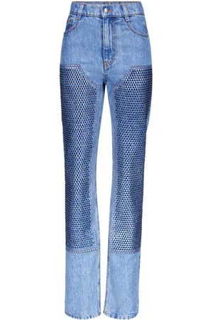AREA Kristallverzierte Jeans