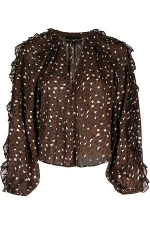 Cynthia Rowley Bluse mit Rüschen