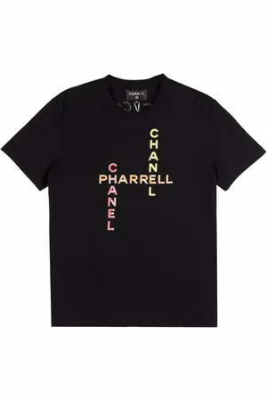CHANEL X Pharell 2019 T-Shirt mit Logo-Print