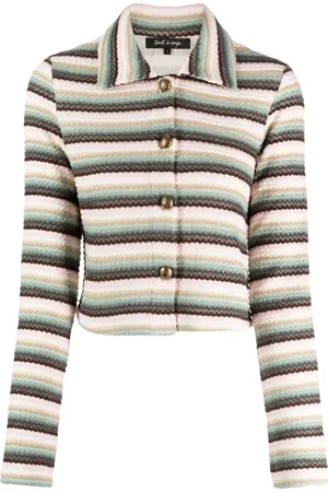 tout a coup Gestreifte Bouclé-Jacke