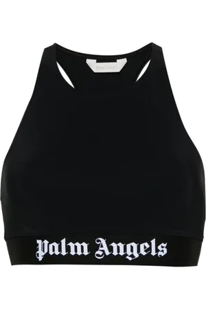 Palm Angels Cropped-Oberteil mit Logo-Streifen