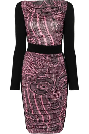 Jean Paul Gaultier 2010 zweiteiliges Kleid mit grafischem Print