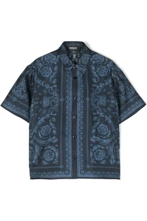 VERSACE Seidenhemd mit Barocco-Print