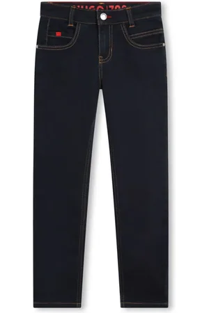 HUGO BOSS Halbhohe Straight-Leg-Jeans