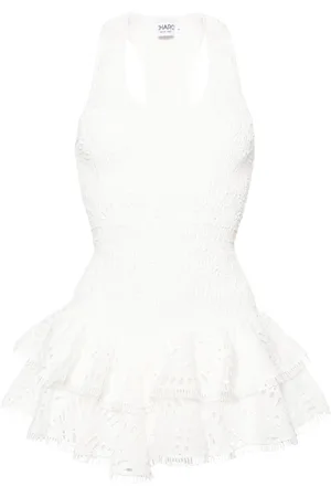CHARO RUIZ IBIZA Virka Minikleid mit Lochstickerei