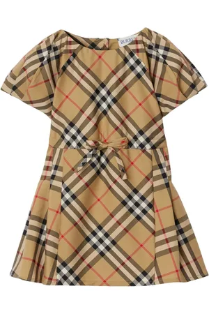 Burberry Faltenkleid mit Vintage-Check