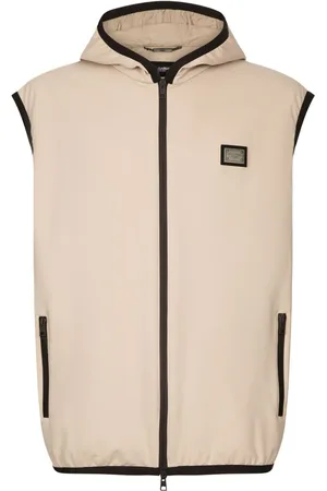 Dolce & Gabbana Kapuzenweste mit Logo-Schild