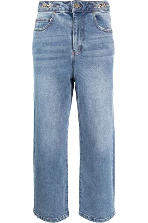 tout a coup Halbhohe Straight-Leg-Jeans