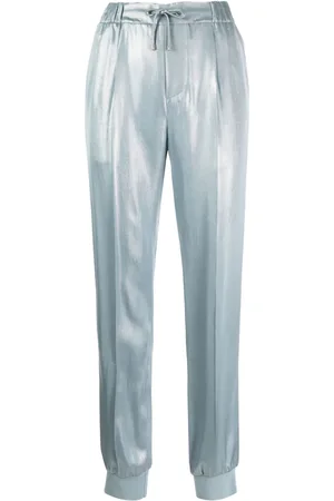 Ralph Lauren Schmale Hose im Metallic-Look