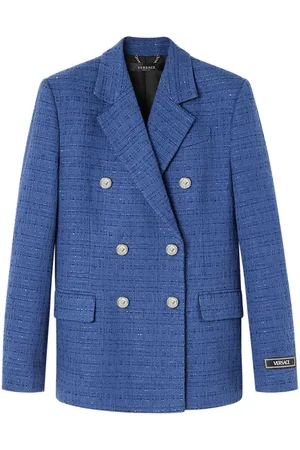 VERSACE Doppelreihiger Blazer mit Metallic-Garn