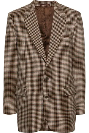 Burberry 1980 Wollsakko mit Hahnentrittmuster