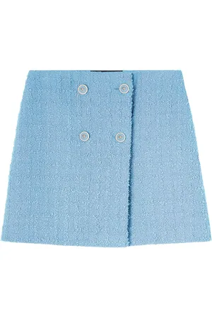 VERSACE Tweed-Rock mit hohem Bund