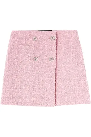 VERSACE Tweed-Rock mit hohem Bund