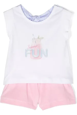Lapin House Short-Set mit grafischem Print