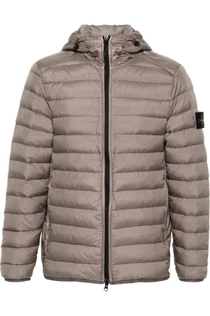 Stone Island Gefütterte Kapuzenjacke mit Kompass